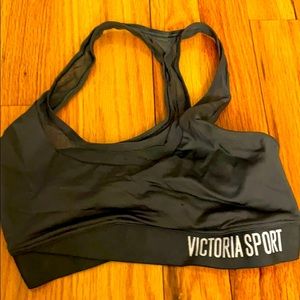 GREY MESH RACERBACK VS SPORT SPORTS BRA XS